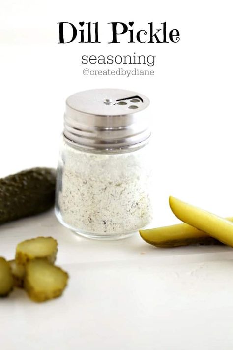 tangy and delicious this dill pickle seasoning will kick up your snacking in minutes. Dill Pickle Seasoning Recipe, Dill Pickle Seasoning, Pickle Popcorn, Chip Seasoning, Pickle Seasoning, Pickle Vodka, Homemade Dry Mixes, Homemade Spice Mix, Spice Blends Recipes