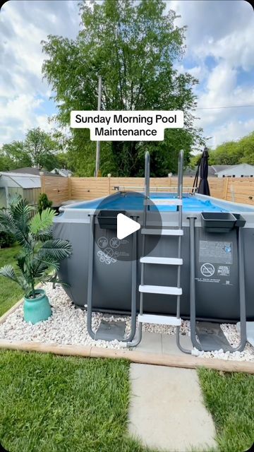 Pop Up Pool Ideas Yards, Summer Waves Pool Ideas, Temporary Pool Ideas, Outside Pool Area Ideas, Intex Pool Landscaping, Diy Pool House, Intex Pool Ideas, Diy Plunge Pool, Inflatable Pool Ideas Backyard