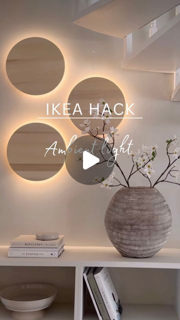 Ikea Lighting Ideas, Lindbyn Mirror Ikea Hack, Ikea Lighting Hack, Ikea Lamp Hack, Ikea Lights, Bathroom Selections, Ikea Hack Bathroom, Ikea Decor Hacks, Ikea Light