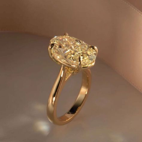 Solitaire Engagement Ring Designs. | Naveya & Sloane Yellow Topaz Wedding Ring, Canary Diamond Engagement Ring, Canary Diamond Ring, Naveya And Sloane, Stunning Engagement Rings, Topaz Wedding Ring, Engagement Ring Designs, Faberge Jewelry, Canary Diamond