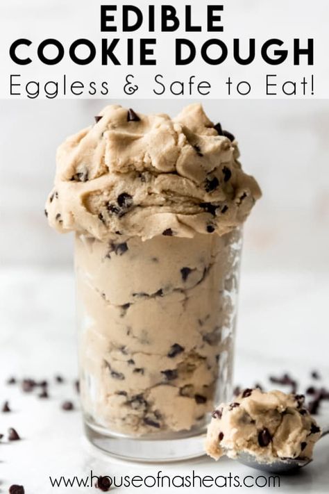 Healthy Desserts Cookie Dough, Easy Dessert Drinks, Yummy Healthy Treats, Easy Yummy Recipes Dessert, Food And Dessert Recipes, Dessert Snack Recipes, Easy Desserts Without Butter, Edible Dough Recipes, Yummy Easy Snacks To Make