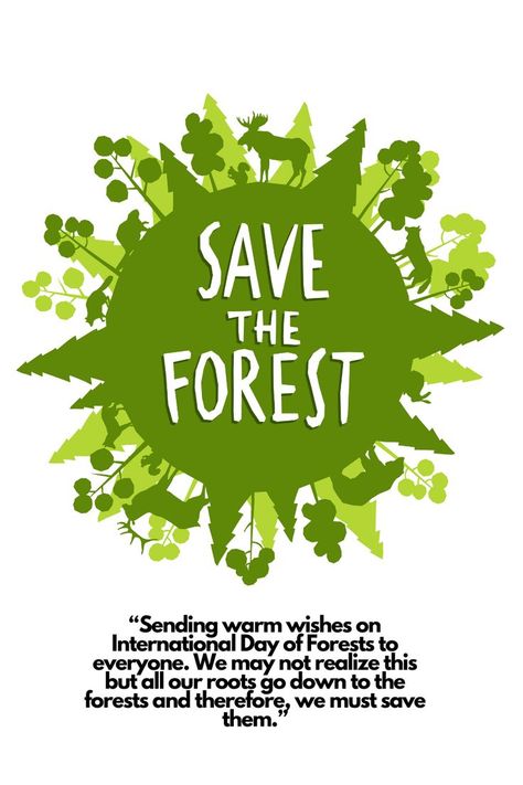 International Day of Forests ! International Forest Day, Save The Forest, Project Cover, Project Cover Page, Newspaper Crafts Diy, Wildlife Day, World Health Day, World Water Day, Trees Forest