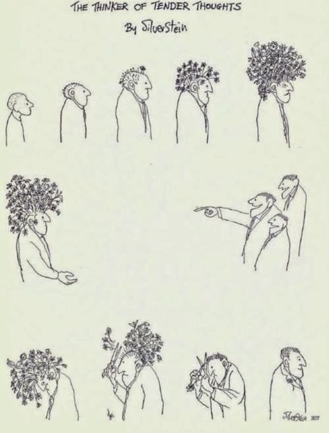 The Thinker of Tender Thoughts Shel Silverstein Poetry Performance Aesthetic, Shel Silverstein, Psy Art, Ralph Waldo Emerson, Wow Art, Infp, Art Graphique, Back Tattoo, Asheville