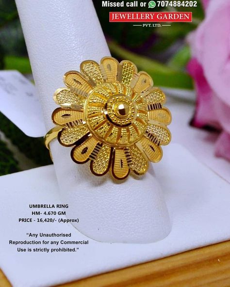 #SilverWithGoldJewelry Product ID:1559629499 #goldjewelleryunique Finger Ring Design For Ladies, Anguthi Design Gold, Dubai Gold Jewelry Rings, Ladies Rings Gold Design, Diamond Gold Rings, Ladies Finger Ring, Ladies Gold Rings, Gold Ring Design, Latest Gold Ring Designs