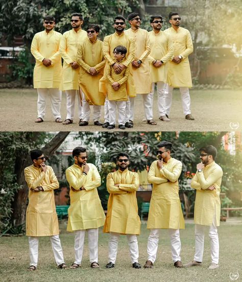 Haldi fever 🧡 Groom - Ujjwal . . By @abhinavkanyal_akclicks 📍Delhi- Ncr . . #haldidecor #haldifunction #haldilook #groomshaldi #turmeric #yellow #haldiceremony💛 #groomsinspiration #wedmeplz #weddingmagazing #weddingsutra Haldi Photoshoot Groom Poses, Haldi Ceremony Boys Stills, Haldi Groom Poses Group, Haldi Ceremony Groom Poses, Boys Haldi Photoshoot, Haldi Ideas For Groom, Boys Haldi Outfit, Mehandi Outfits For Men, Haldi Ceremony Boy