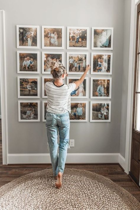 Unique Ways To Display Your Photos In Your Home :: Lincoln, Nebraska :: Southeast Nebraska Family Photographer — Dirt Road Photography - High School Senior Portraits & Family Photographer Entryway Gallery Wall, Hiasan Dalaman Rumah, Reka Bentuk Dalaman, Teenage Room Decor, Cottagecore Kitchen, Hiasan Bilik Tidur, Apartment Walls, Family Wall Decor, Hus Inspiration