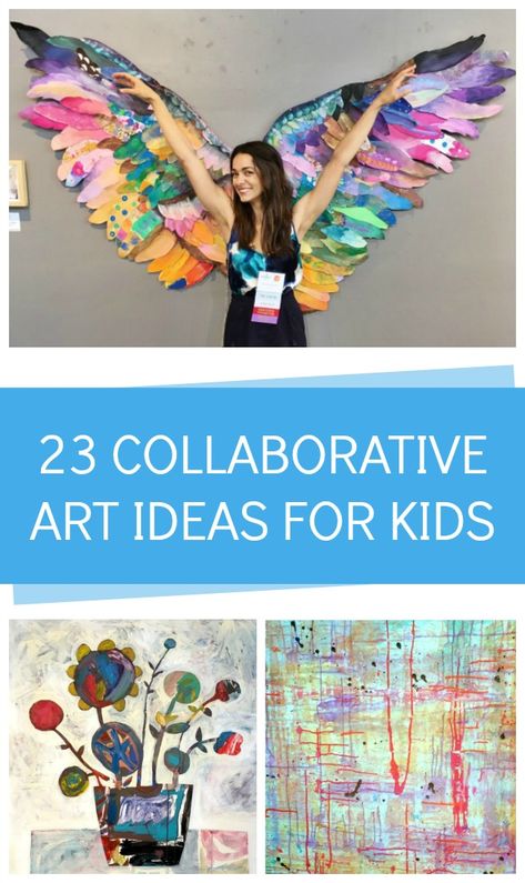 Collaborative Art Ideas - C.R.A.F.T. Collaborative Painting Ideas, Art Ideas For Classroom, Collaborative Classroom Art, Art Walk Ideas, Community Art Ideas, Children Art Ideas, Art Club Ideas, Collaborative Drawing, Collaborative Art Projects For Kids