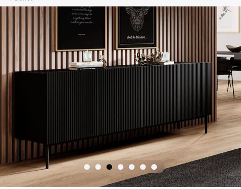 Black Sideboard Living Room, Sideboards Living Room Inspiration, Office Sideboard, Ikea Sideboard, Deco Buffet, Sideboard Modern, Contemporary Sideboard, Sideboards Living Room, Sideboard Grey