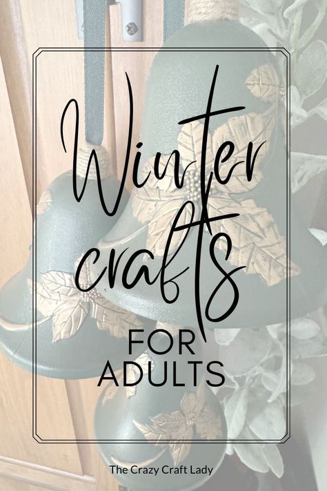 Scroll through the best winter crafts for adults: discover the perfect project to make and fill the cold winter days after Christmas. Group Holiday Crafts For Adults, Group Christmas Crafts For Adults, Crafts For Profit, Winter Craft Projects For Adults, Holiday Crafts Adults, Simple Winter Crafts For Adults, Xmas Crafts For Adults, Holiday Craft Night Ideas Ladies, Christmas Craft Projects For Adults