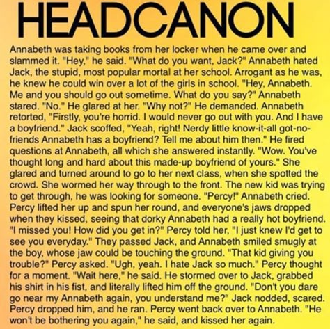 Hoo Headcannons, Percabeth Headcanon, Percy Jackson Annabeth Chase, Percy Jackson Ships, Zio Rick, Percy Jackson Head Canon, Percy And Annabeth, Imaginary Boyfriend, Percy Jackson Quotes