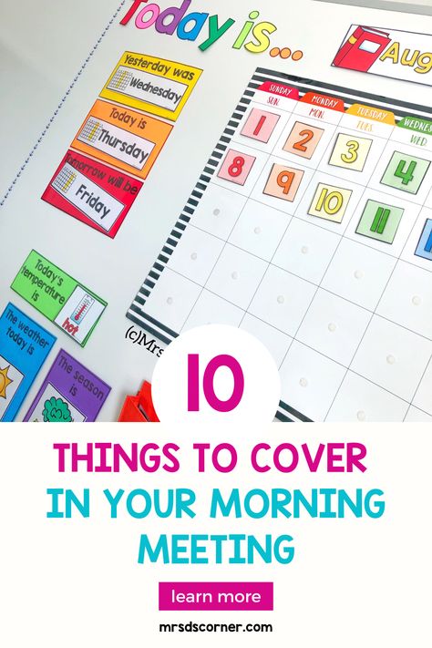 Morning meeting routines are one of the most important routines to set up in your classroom. How you start the day in a special education classroom sets the tone for the rest of the day. If you are looking for ideas and activities to add to your morning meeting, here are 10 topics you can include in your elementary or special needs classroom. These activities are designed to target functional life skills, social skills, language and math skills with your special needs students. First Grade Morning Meeting Routine, Morning Routine Special Education, Functional Life Skills Special Education Elementary, Morning Meeting Special Education, Functional Math Special Education, Elementary Life Skills Activities, Special Needs Classroom Ideas, Elementary Life Skills Classroom, Life Skills Classroom Set Up