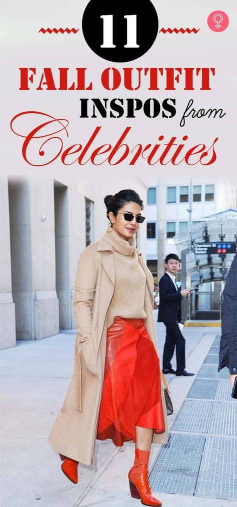 11 Fall Outfit Inspos From Celebrities: If you are clueless about where to find inspiration from in order to buy the perfect Fall outfits, then fret not; we’ve got a list of your fave celeb influencers that will inspire you to transform your wardrobe into a beautiful place. From simple plaid prints to classic denim and uber cozy overcoats, here is a list of eleven celebrities and their sense of fashion. #fashion #falloutfits #fashionideas #style #stylish Vuitton Outfit, Louis Vuitton Outfit, Dress Smart, Blush Pink Sweater, Chanel Outfit, Perfect Fall Outfit, Beige Coat, Woolen Coat, Faux Leather Skirt