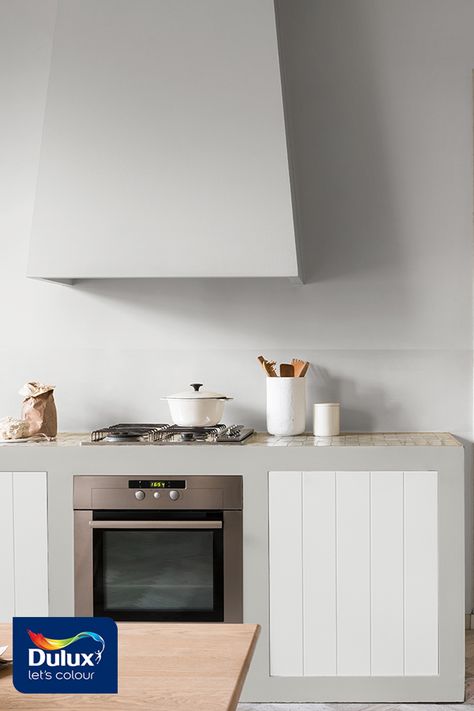 Looking for grey kitchen inspiration? Click here to see our range of light grey shades. Dulux Light Grey Paint, Dulux Grey Paint Shades, Dulux Kitchen Paint, Dulux Grey Paint, Grey Kitchen Inspiration, Dulux Grey, Perfect Grey Paint, Light Gray Paint, Dulux Paint