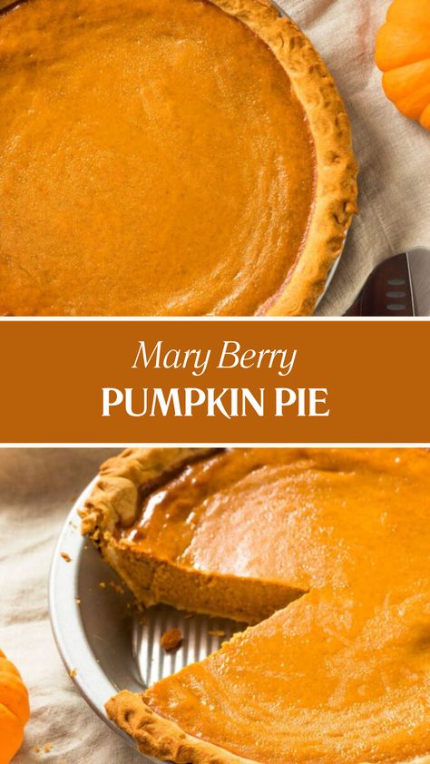 Mary Berry Pumpkin Pie Pumpkin Mascarpone Pie, Puff Pastry Pumpkin Pie, Pumpkin Pie From Real Pumpkin, Pumpkin Pie Recipe With Real Pumpkin, Pumpkin Pie Recipe Uk, Pumpkin Pie Ideas, Recipes With Pumpkin Puree, Pie Pumpkin Recipes, Best Homemade Pumpkin Pie