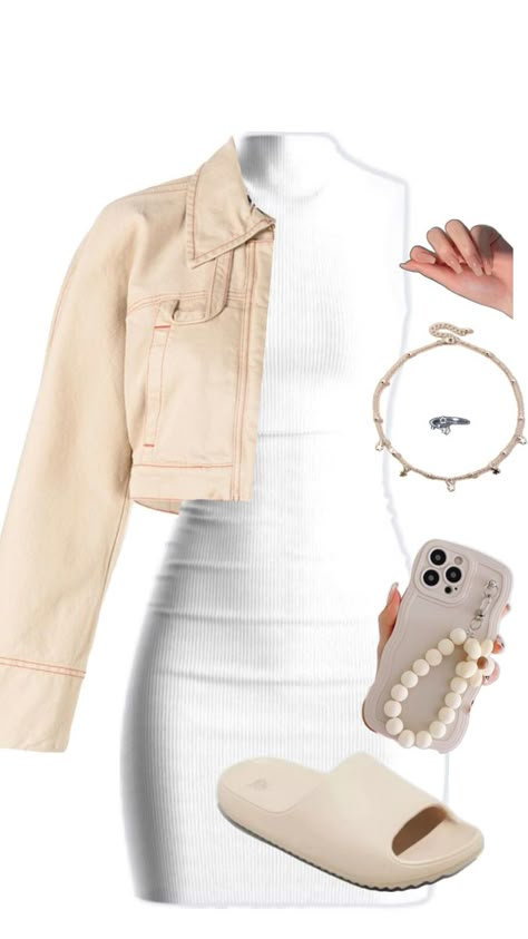 Casual fit for everyday use. Cream Outfit, Casual Fit, White Dress, Cream, White