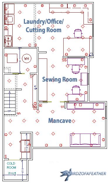 The Making of a Craft Studio - Calling All Crafters: Help Me Decide the Best Layout for my New Studio! | Birdz of a Tailor Room Ideas, Tailor Shop Interior Design Ideas, Sewing Studio Layout, Studio Floor Plans, Studio Layout, Craft Room Design, Cold Room, Shop Layout, Floor Layout