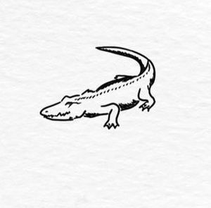 Crocodile Tattoo Simple, Alligator Line Art, Simple Alligator Drawing, Baby Alligator Tattoo, See You Later Alligator Tattoo, Small Alligator Tattoo Simple, Bayou Tattoo, Small Gator Tattoo, Small Alligator Tattoo