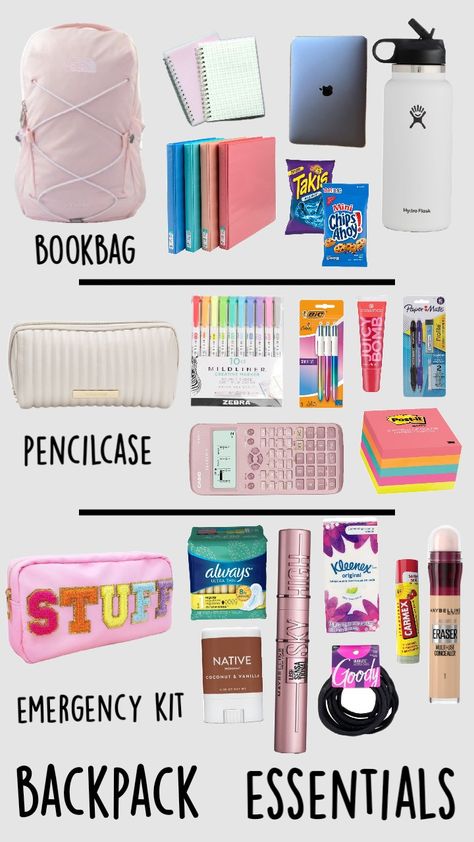 #essentials #school List For School, College Packing Lists, School Equipment, College Packing, Packing Lists, School Essentials, Packing List, Pins, Quick Saves