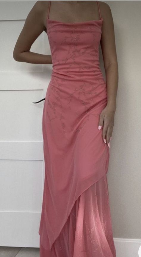 Aethstetic Prom Dress, Prom Dresses 2023 Long Pink, Linen Prom Dress, Salmon Pink Prom Dresses, 2000s Inspired Prom Dress, Minimal Prom Dress, Pink Prom Dresses Silk, Prom Dresses Simple Elegant Classy, Ball Dresses New Zealand