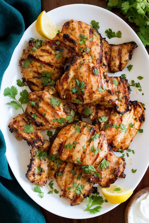 Greek Yogurt Marinated Grilled Chicken Citrus Chicken Marinade, Balsamic Chicken Marinades, Yogurt Marinated Chicken, Greek Yogurt Chicken, Marinated Chicken Recipes, Grilled Foods, Yogurt Chicken, Chicken Marinade Recipes, Couscous Recipes