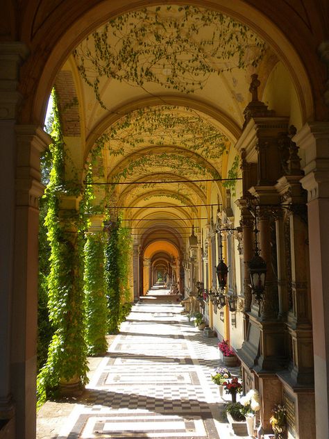 Mirogoj collonade by dougsmi, via Flickr. Collonade Architecture, Christian World, Soho House, Place Of Worship, Soho, Arch, Voyage, Garage, Engineering