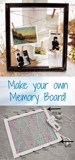 Make a Frame & Hemp Memory Board! Diy Photo Collage Ideas Creative, Memory Board Ideas, Diy Memory Board, Photo Board Ideas, Diy Christmas Cards Ideas, Photo Memory Board, Memory Boards, Christmas Cards Ideas, House Frame