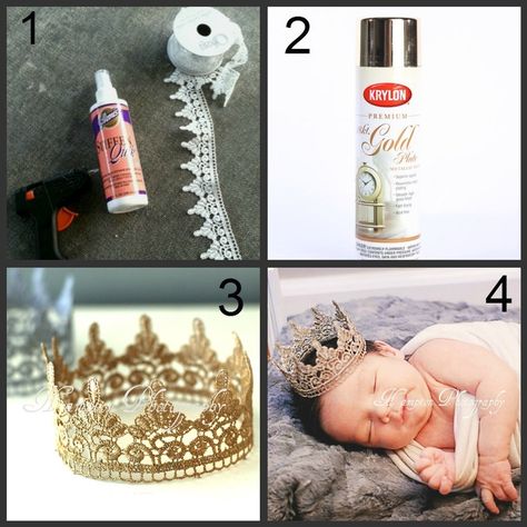 طفلة حديثة الولادة, Diy Photography Props, Photo Props Diy, Foto Newborn, Lace Crowns, Diy Props, Diy Bebe, Baby Props, Foto Tips