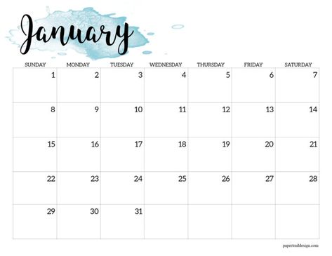 Print this January 2023 watercolor calendar page for free and make your own calendar or planner for 2023 Monthly Planner January 2023, 2023 Calendar Planner Printable Free, January Printable Calendar 2023, January Calander 2023, Monthly Calander Printable Free 2023, Calender 2023 January, 2023 Calendar Printable Free Monthly Landscape, January 2023 Calendar Printable Free, January 2023 Calendar Printable