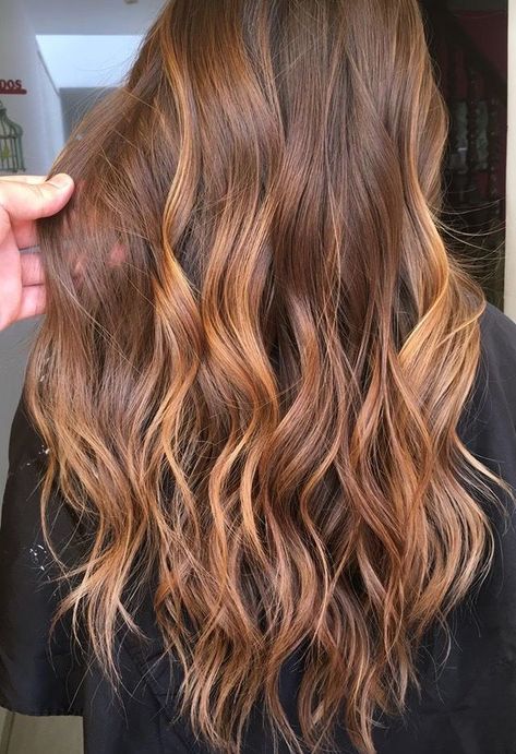 Golden Copper Blonde Balayage, Light Golden Brown Hair Balayage, Ash Brown And Copper Hair, Red With Golden Highlights, Golden Brown Hair With Red Highlights, Copper Light Brown Balayage, Red Light Brown Balayage, Cinnamon Partial Balayage, Light Brown And Caramel Balayage