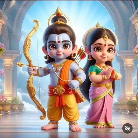 Ram Seeta Cartoon Images, Shri Ram Animated Wallpapers, Baby Rama Lord, Sita Ram Animated Images, Seetha Rama Images Hd Dp, Lord Rama Images Hd Wallpaper Animated, God Animation, Sita Photo, Rama Lord