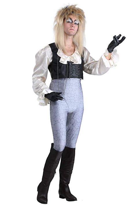 32 Best '80s Halloween Costume Ideas - 1980s Costumes for Adults Jareth Labyrinth, Labyrinth Costume, Labyrinth Jareth, Men Costume, Faux Leather Vest, Hallowen Costume, Spandex Shirts, Halloween Style, 80s Outfit