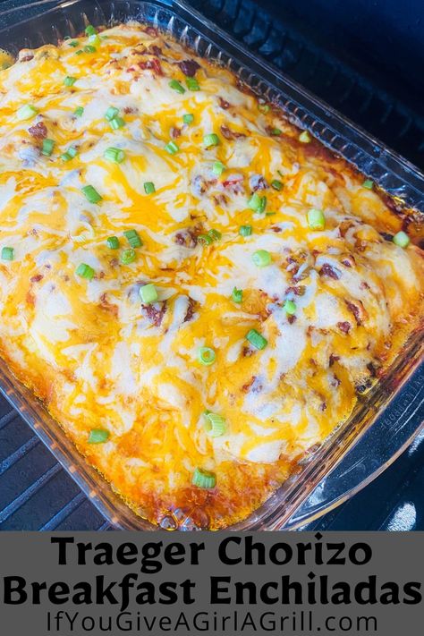 breakfast enchiladas on the grill Breakfast On The Traeger, Pellet Smoker Breakfast Recipes, Traeger Grill Recipes Breakfast, Egg Smoker Recipes, Breakfast On Smoker, Breakfast Smoker Recipes, Pellet Grill Breakfast Recipes, Traeger Breakfast Recipes, Breakfast On The Smoker