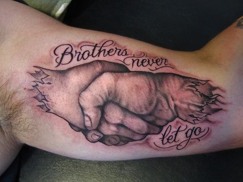 Brother Tattoo Quotes, Traditional Tattoo Meanings, Tatuaje Trash Polka, Family Quotes Tattoos, Rip Tattoo, Brother Sister Tattoo, Brother Tattoos, Good Tattoo Quotes, Word Tattoo