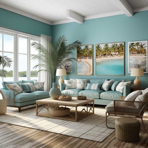 Beach house living room