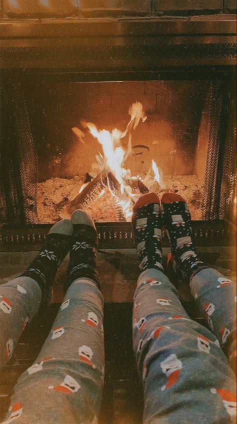 winters at the cottage > #winter #Christmas #fire #fireplace #cozy #holidays #tistheseason #aesthetic #coupleschristmas #matchingpajamas Snow Cabin Romantic Cozy Winter, Fireplace Winter Aesthetic, Love Winter Aesthetic, Christmas Fire Aesthetic, Winter Warmth Aesthetic, Fireplace Christmas Aesthetic, Christmas Holidays Aesthetic, Happy Winter Aesthetic, Cozy Christmas With Friends