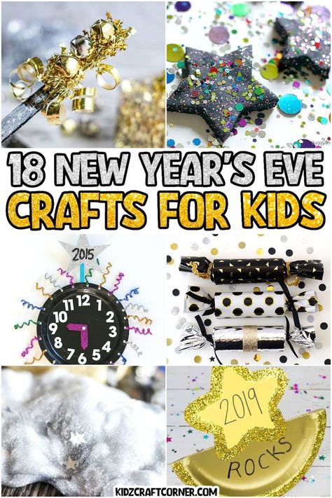 Looking for fun kids crafts for the new year? Ring in the new year with these fun kids crafts. These activities include everything from count down counters, new years hats, and so much more. New Year Craft Ideas For Kids, Crafts For Kids New Years, New Years Crowns For Kids, Diy Nye Hats For Kids, New Years Party With Kids, New Years Crafts For Seniors, New Year's Crafts For Kids, Easy New Years Crafts For Toddlers, New Years Around The World For Kids