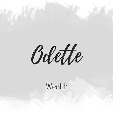 Odette Gothic Baby Names, Hebrew Boy Names, Fantasy Character Names, Best Character Names, Beautiful Names, Baby Name List, Rare Words, Name List, Book Names