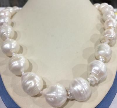 White Baroque Pearl Necklace, Large Pearl Necklace, Keshi Pearl Necklace, Akoya Pearl Necklace, Pearl Jewelry Design, Beaded Necklace Designs, White Pearl Necklace, Baroque Pearl Necklace, Keshi Pearls