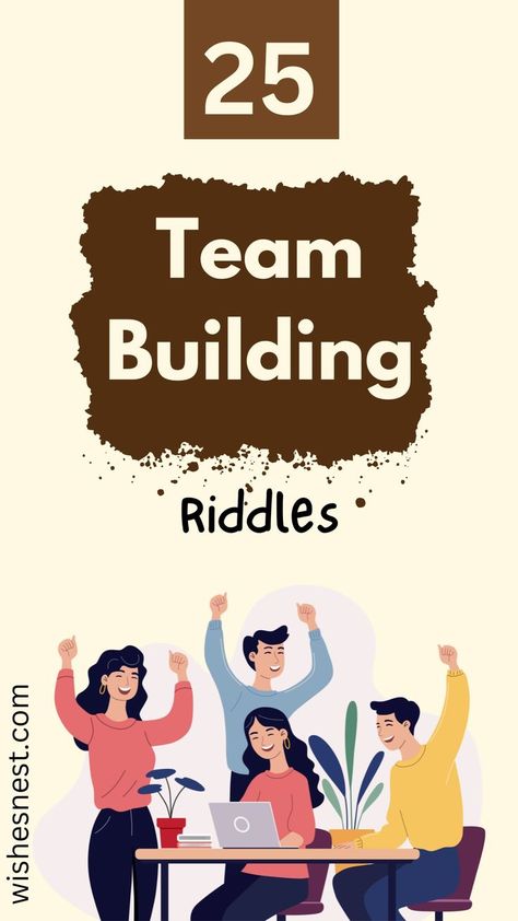 Unleash the power of collaboration with our collection of team-building riddles! Perfect for workplace events, these puzzles enhance problem-solving skills and foster teamwork. 🧠🤝 Spark creativity and break the ice at your next team gathering. Check out our blog for more exciting team-building activities and tips! Team Problem Solving Activities, Zoom Team Building Activity, Team Challenges For Adults, Problem Solving Activities For Adults, Teambuilding Activities For Work Fun, Team Meeting Activities, Ice Breaking Games, Team Building Ice Breakers, Nurse Supervisor