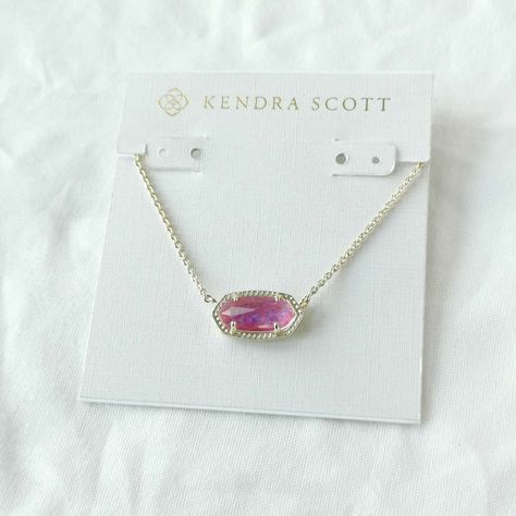 Come With Kendra Scott Soft Jewelry Pouch Never Worn 0.63"L X 0.38"W Stationary Pendant, 15" Chain With 2" Extender Kender Scott Necklaces, Kendrick Scott Necklace, Kendra Scott Necklace On Person, Kendra Scott Opal Necklace, Pink And Gold Kendra Scott Necklace, Kendra Scott Butterfly Necklace Pink, Kendra Scott Necklace Iridescent Drusy, Kendra Scott Necklace, Preppy Jewelry