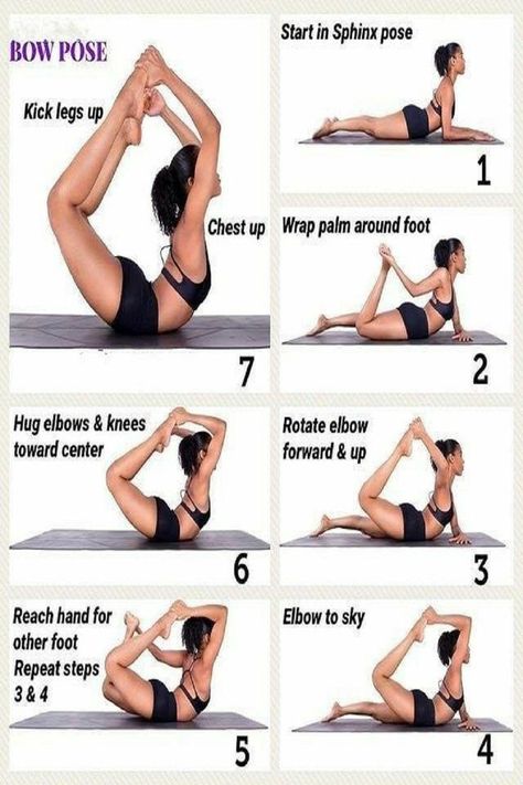 Bow Pose Yoga, Yoga Steps, Bow Pose, Yoga Poses Advanced, Latihan Yoga, Yoga Tutorial, Dancer Workout, Yoga Posen, Advanced Yoga