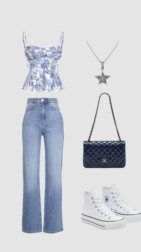 Choose your outfit Summer Outfit 2024 Ideas, How To Style Jean Jacket, Cute Outfits With Jean Shorts, Denim Shorts Aesthetic, Blue Outfits Aesthetic, Outfits With Jean Shorts, Blue Clothes Aesthetic, Blue Aesthetic Outfit, Blue Denim Jeans Outfit