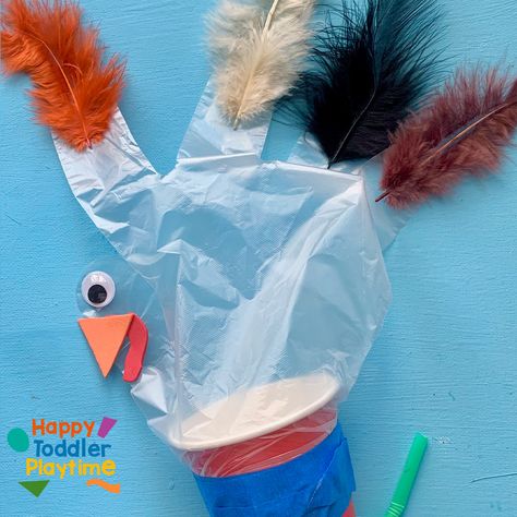 Turkey Glove Craft, Chicken Glove Cup Craft, Blow Up Glove Craft, Glove Turkey Craft, Potato Turkey Craft, Turkey Puppet Craft, Chicken Crafts For Kids, Turkey Activities For Kids, Thanksgiving Crafts For Kids Preschool