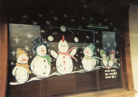 Christmas Window Decor Ideas, Window Decor Ideas, Christmas Window Decor, Christmas Window Painting, Window Mural, Christmas Windows, Christmas Window Display, Winter Window, Christmas Window Decorations