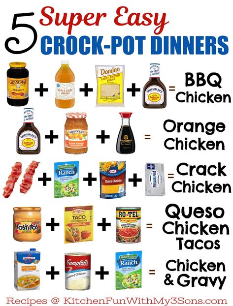 Crock Pot Chicken Dinners Pin Crock Pot Dinners, Food Dinners, Easy Chicken Recipe, Easy Dinner Recipes Crockpot, Easy Crockpot Dinners, Crockpot Dinners, Easy Crockpot Chicken, Pot Dinners, Crock Pot Chicken