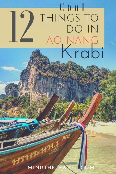 Ao Nang Beach Krabi, Ao Nang Thailand, Pai Thailand, Ao Nang Beach, Thailand Itinerary, Thailand Travel Tips, Railay Beach, Koh Chang, Ao Nang