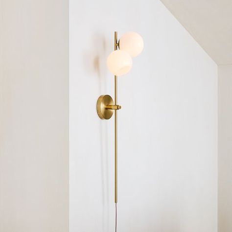 Wall sconze | West Elm Decorative Wall Sconces, Smart Bulbs, Modern Wall Sconces, Modern Sconces, Candelabra Bulbs, Incandescent Bulbs, West Elm, Interior Design Styles, Shop Lighting