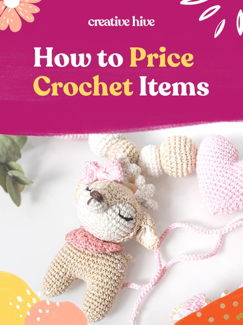 If you’re stumped on how to price your crocheted products then keep watching because today I’m giving you the 5 things you need to consider to keep your business profitable and making sales. How Much To Charge For Crochet Items, Crochet Pricing, Price List Ideas, Crochet Business Ideas, Selling Crochet Items, Pricing Formula, Crochet Basket Pattern Free, Crochet Baby Gifts, Basket Pattern