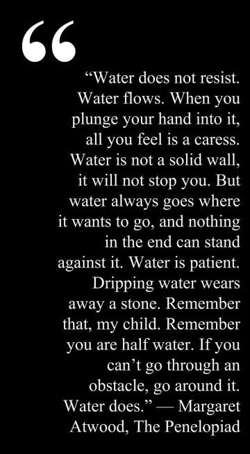 I always said i was the water, while you were my rock. Rock Sayings Quotes, Water Healing Quotes, Elemental Personalities, Healing Water Quotes, Water Healing, Flow Quotes, Water Quotes, Margaret Atwood, Yoga Quotes