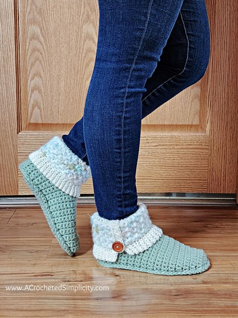 Crochet slipper pattern